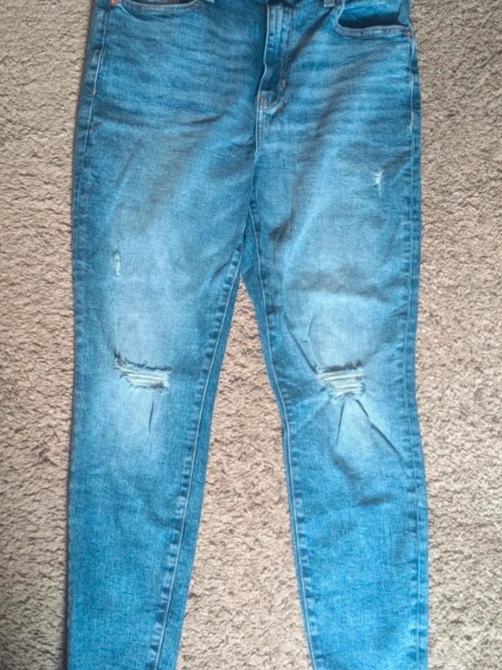 Kendall & Kylie Light Blue Distressed Skinny Jeans